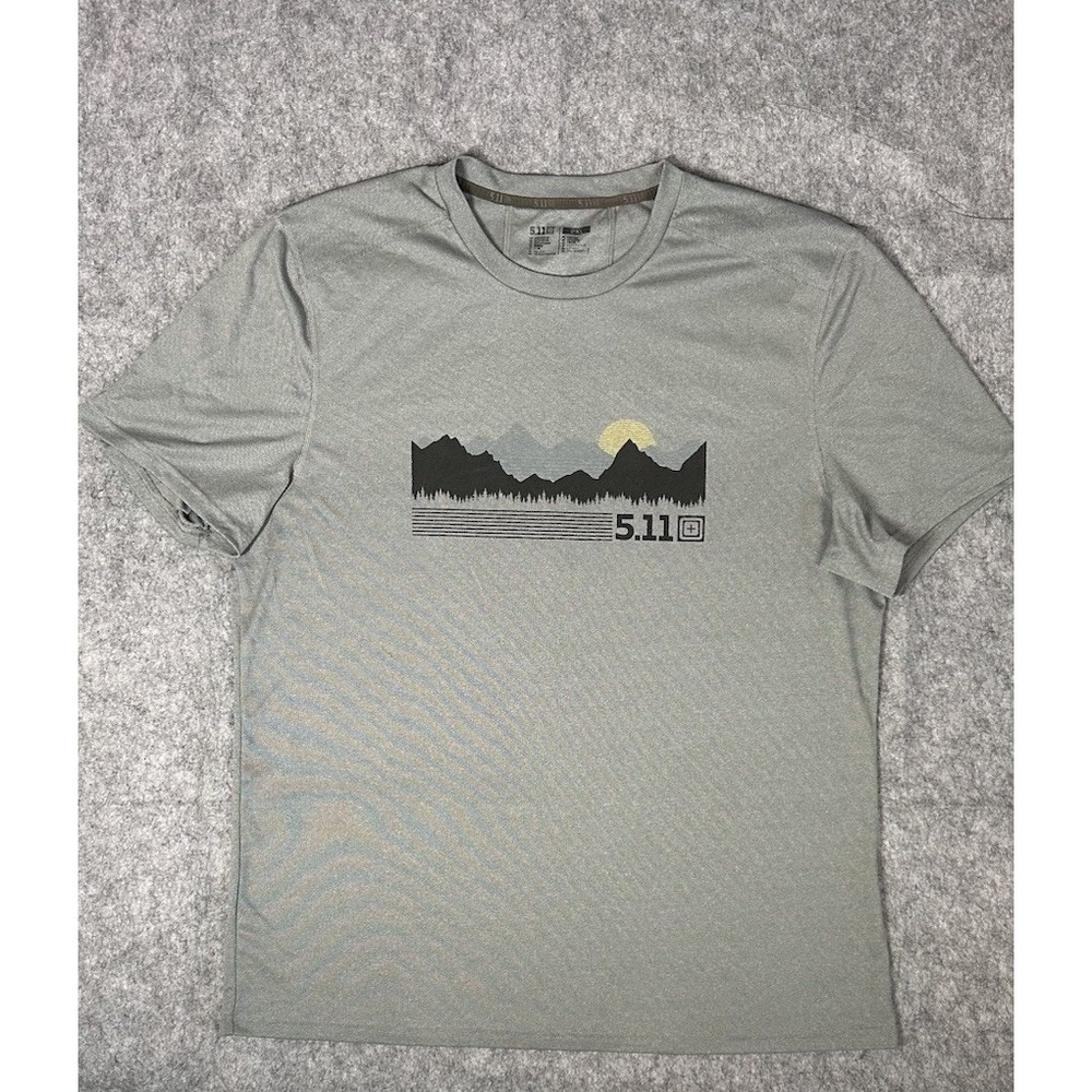 5.11 Tactical Sulli UV Logo Crew Short Sleeve T Shirt Men 2XL Green